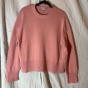 Everlane Women's Crew Neck Sweater in Coral Pink